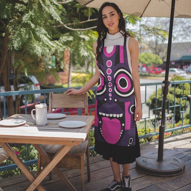 Puple Pink Tiki Apron (Creator Uploaded)