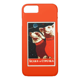 Pupniks Belka & Strelka Soviet Space Dogs iPhone 7 Case-Mate iPhone Case
