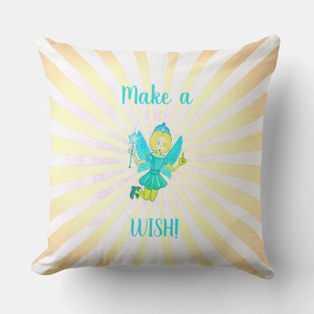 Puppet Fairy Throw Pillow (Front)