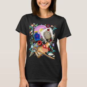 Puppet wonderland leafs botanical bottle key  T-Shirt
