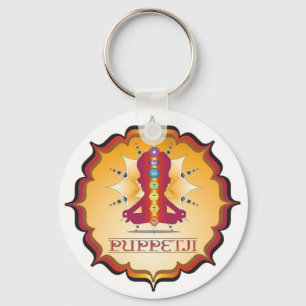 Puppetji Key Locator Keychain