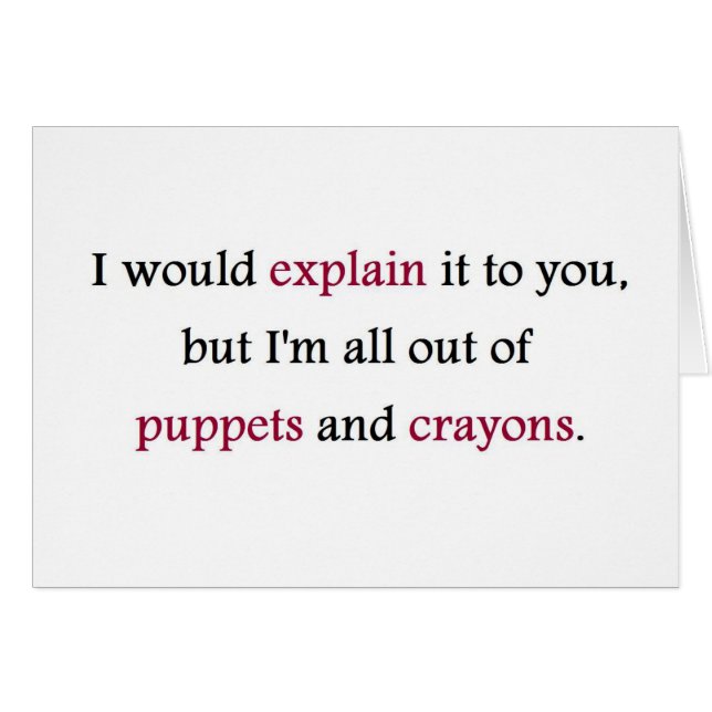 PUPPETS AND CRAYONS (Front Horizontal)