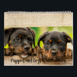 Puppies and Dogs Wall Calendar<br><div class="desc">Introducing the **WitCraft Designs Photographic Wall Calendar** – Your Gateway to a Year of Enchantment! 🌟 Unveil the Extraordinary: Prepare to be captivated by 12 months of breathtaking, one-of-a-kind artworks that celebrate the magic in every corner of our world. Each calendar page is a masterpiece in itself, featuring stunning photography...</div>
