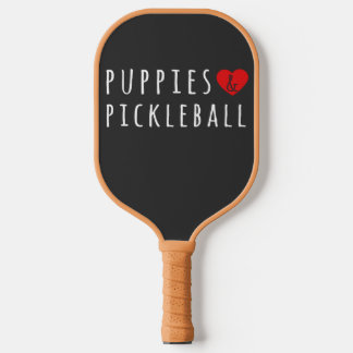 Puppies And Pickelball Cute Pickelball Men Women Pickleball Paddle