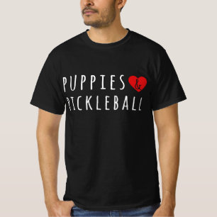 Puppies And Pickelball Cute Pickelball Men Women T-Shirt