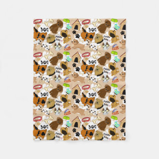 Puppies Fleece Blanket