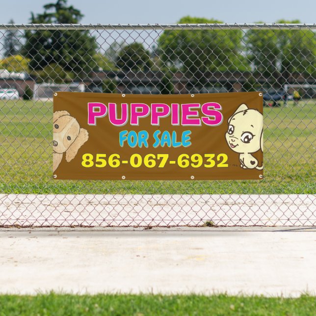 Puppies For Sale Custom Banner (Insitu)
