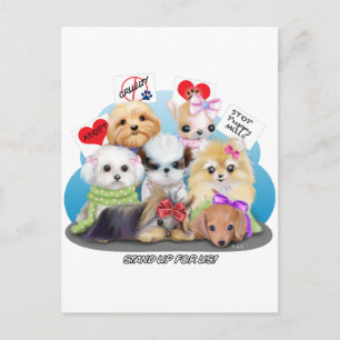 Puppies Manisfesction Postcard