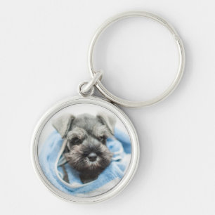 Puppy After Bath Keychain