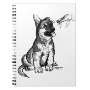 Puppy and Grasshopper Notebook