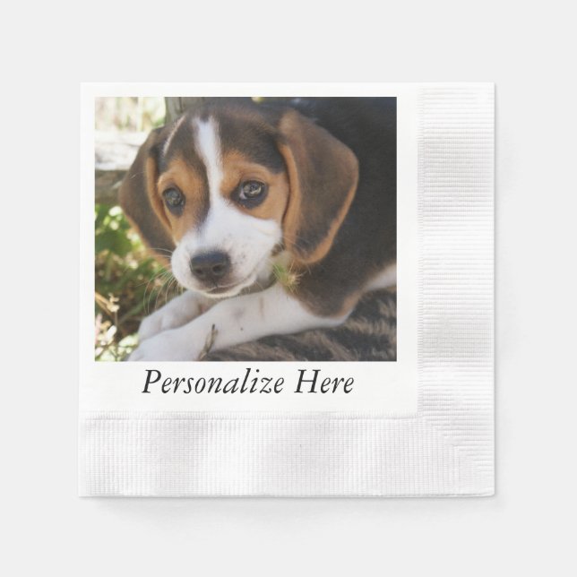 Puppy Beagles Napkin (Front)