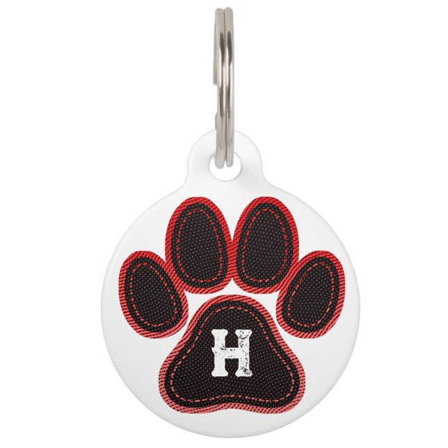 Puppy birth red medal pet tag (Front)