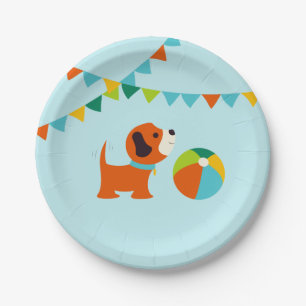 Puppy Birthday Paper Plate v1.0