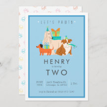 Puppy Birthday Party Invitation - Customizable