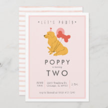 Puppy Birthday Party Invitation - Customizable
