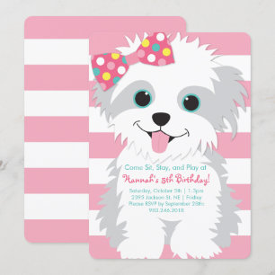 Puppy Birthday Paw-ty Invitation