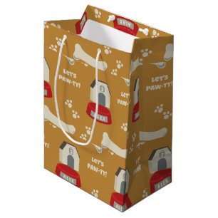 Puppy Birthday Paw-ty Medium Gift Bag