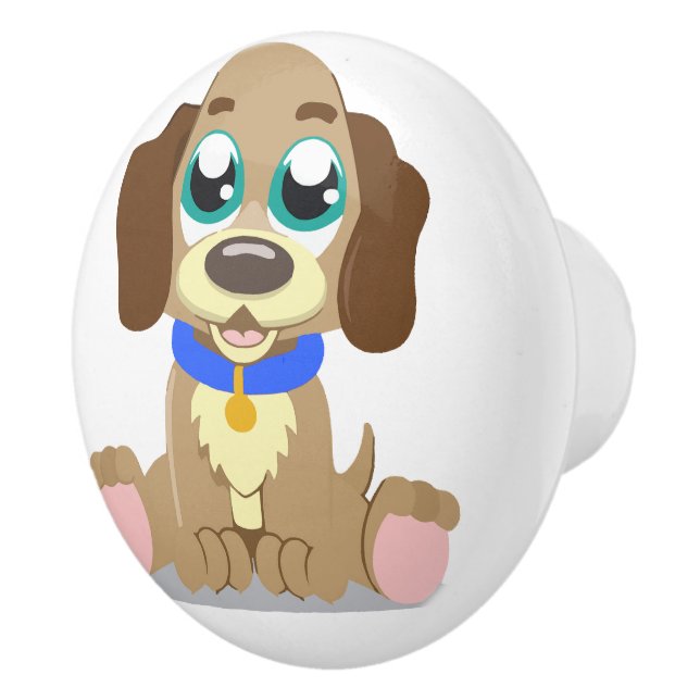 Puppy Ceramic Knob (Right)