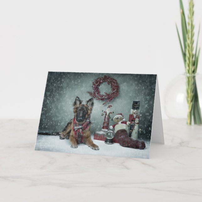 Puppy christmas card (Front)