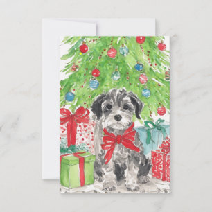 Puppy Christmas Watercolor Note Cards