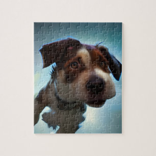 Puppy Courir Dans L'Espace Jigsaw Puzzle