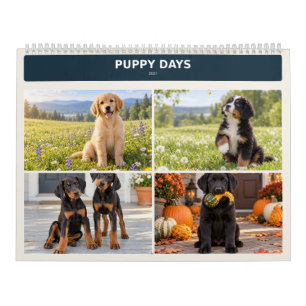  Puppy Days 2027 Calendar – Adorable Dog Breeds