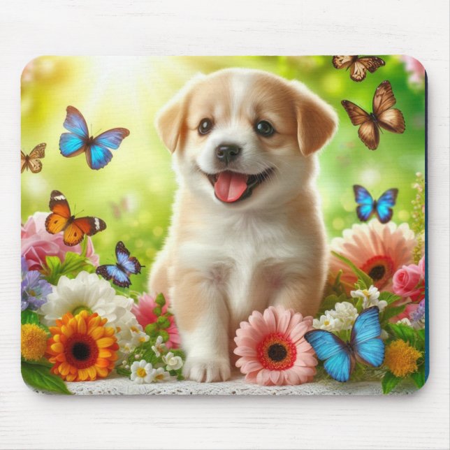 Puppy Designs Mouse Pad (Front)