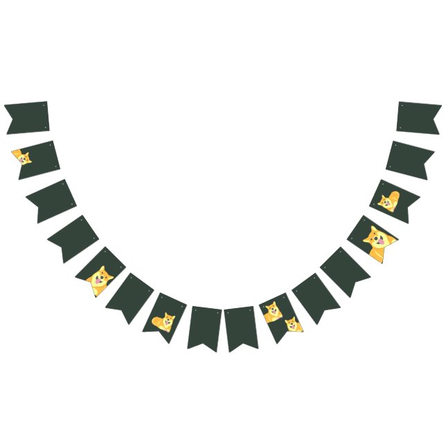 Puppy Dog Birthday Pawty Party Bunting Flag Banner (All)