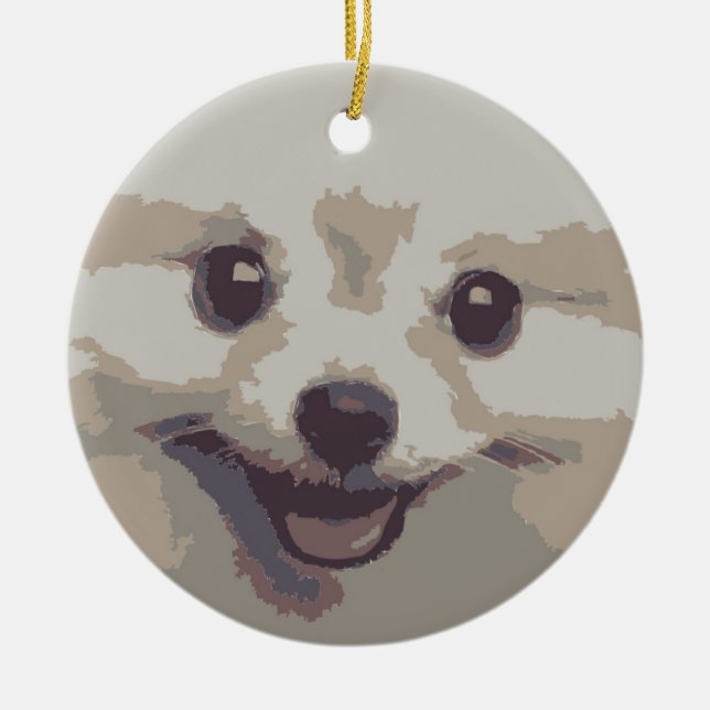 PUPPY DOG CERAMIC ORNAMENT (Front)
