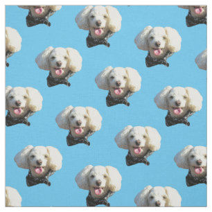 Puppy Dog Custom Photo Pattern Fabric