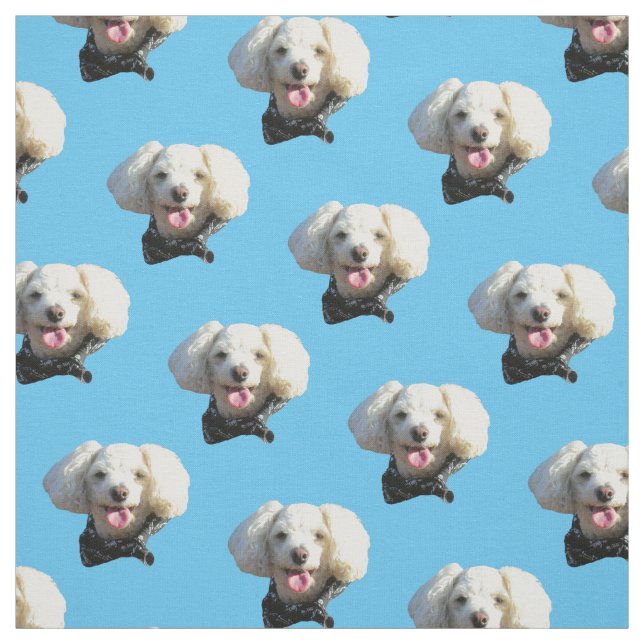 Puppy Dog Custom Photo Pattern Fabric (Swatch)