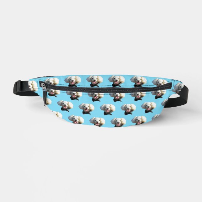 Puppy Dog Custom Photo Pattern Fanny Pack (Front)