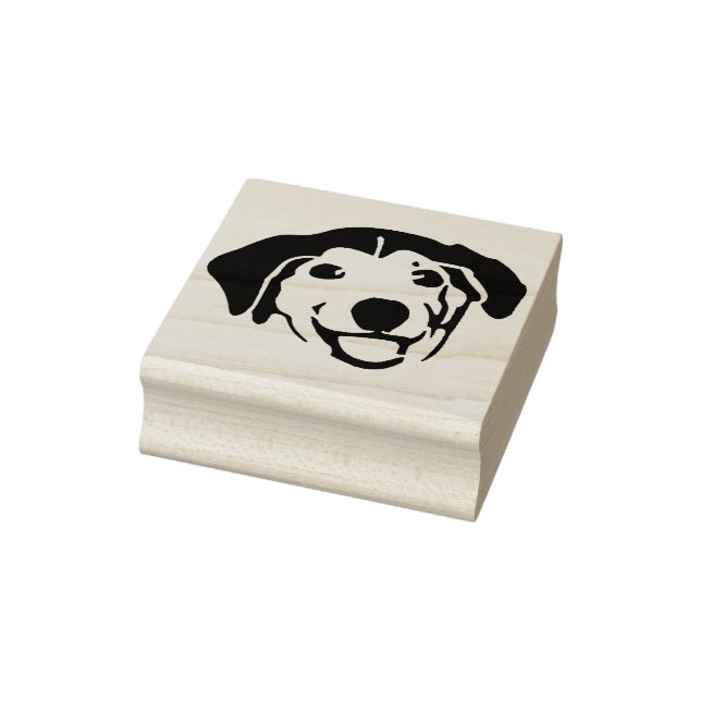 puppy dog face art stamp (Stamp)