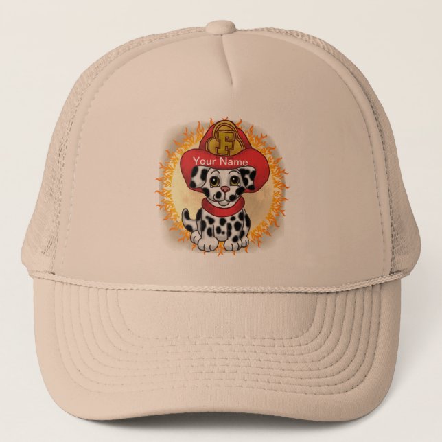 Puppy Dog Firefighter  hat (Front)