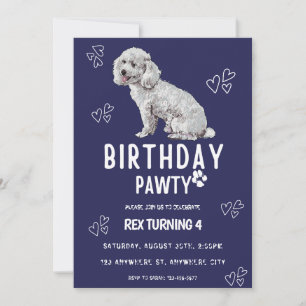 Puppy Dog Lets Pawty Anniversaire Fête Invitation