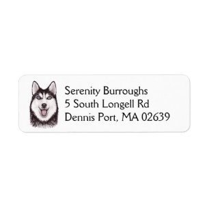 Puppy Dog Lover Watercolor Cute Siberian Husky