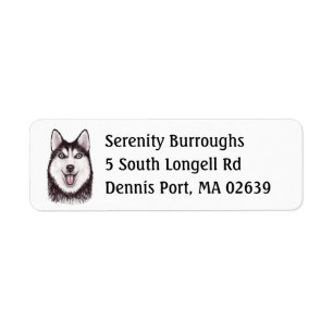 Puppy Dog Lover Watercolor Cute Siberian Husky