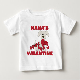 Puppy Dog Nana's Valentine Baby T-Shirt
