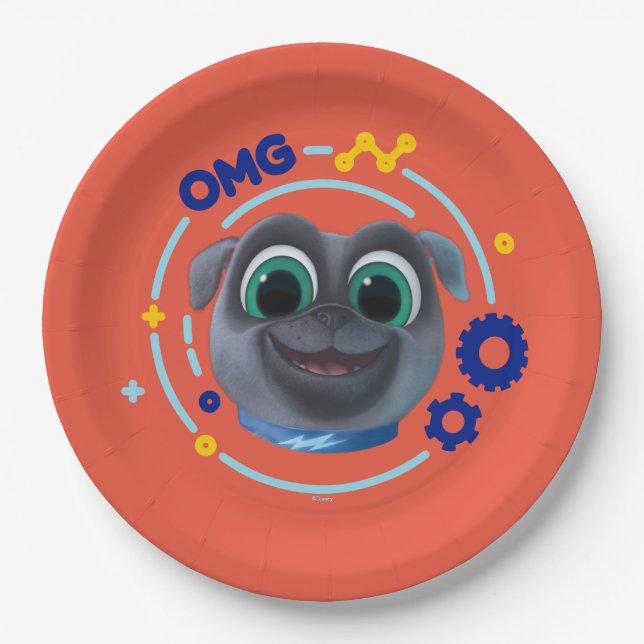 Puppy Dog Pals | Bingo - OMG Paper Plate (Front)