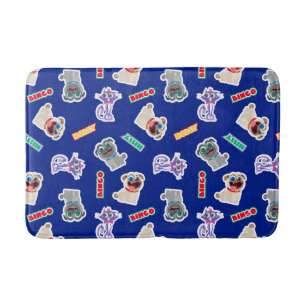 Puppy Dog Pals Blue Character Pattern Bath Mat