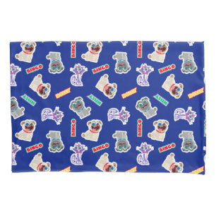 Puppy Dog Pals Blue Character Pattern Pillowcase