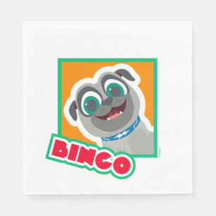 Puppy Dog Pals   Cartoon Bingo Napkin