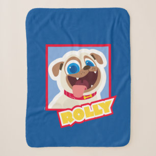 Puppy Dog Pals   Cartoon Rolly Sherpa Blanket