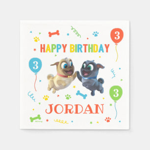 Puppy Dog Pals Chalkboard Birthday Napkins