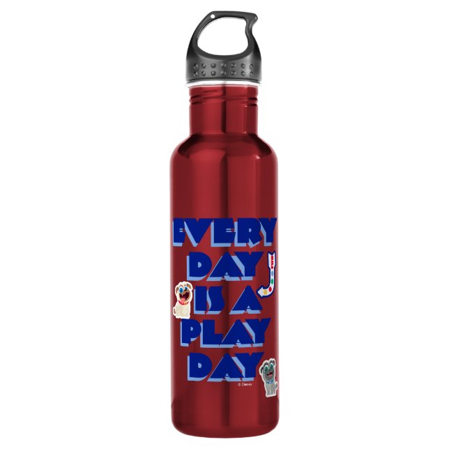 Puppy Dog Pals | Every Day is a Play Day 710 Ml Water Bottle (Front)