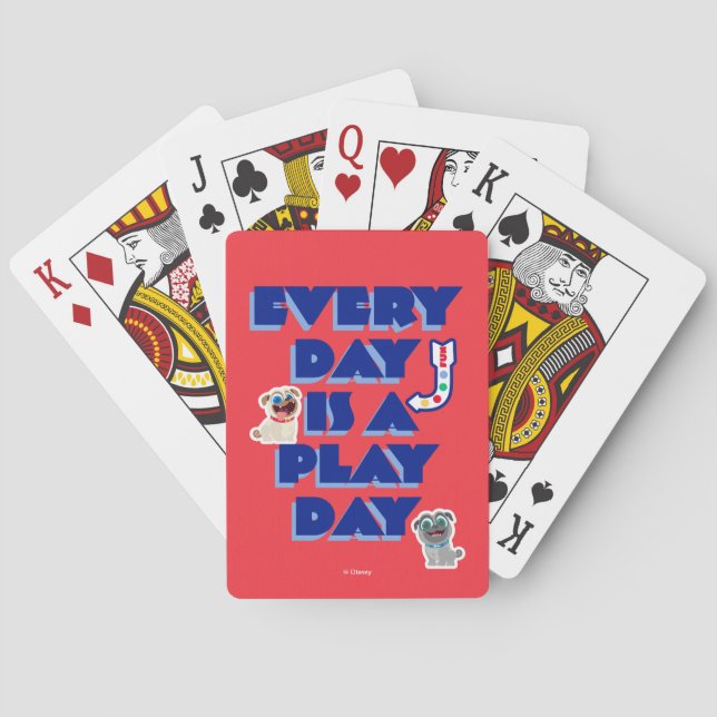 Puppy Dog Pals | Every Day is a Play Day Playing Cards (Back)