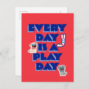 Puppy Dog Pals   Every Day is a Play Day Postcard