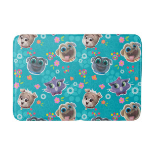Puppy Dog Pals   Floral Pattern Bath Mat