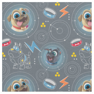 Puppy Dog Pals   Geared for Adventure Pattern Fabric
