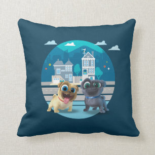 Puppy Dog Pals   Let the Mission Begin Throw Pillow